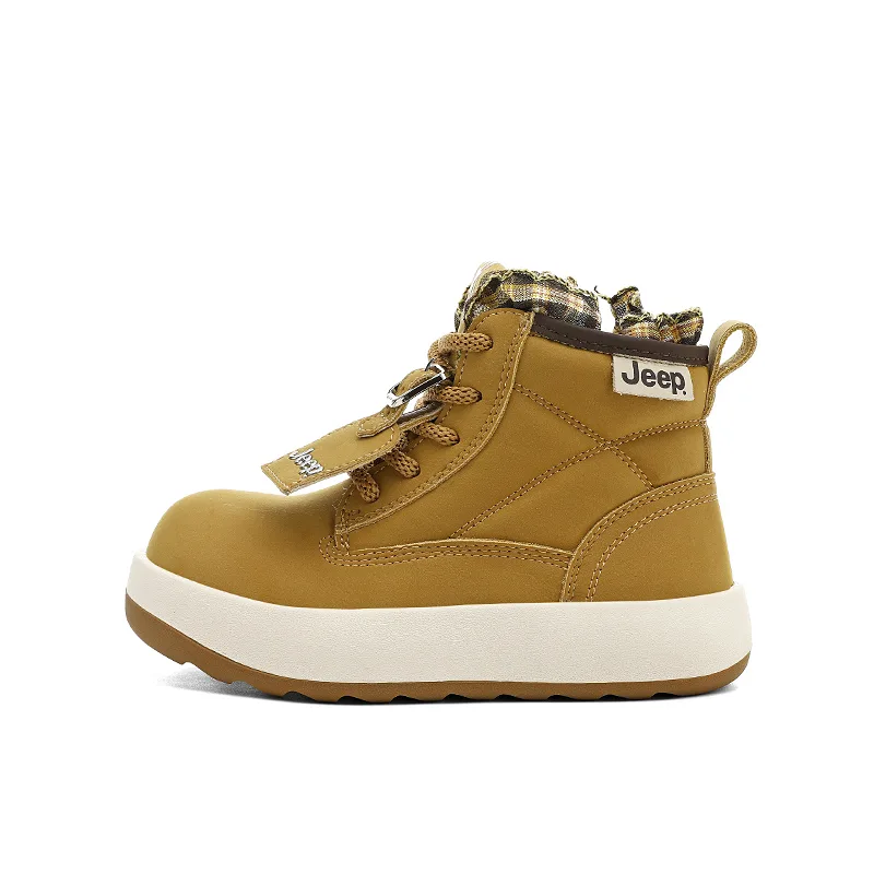 Винтажный дизайн чиби с подкладкой из флиса для осени и зимы Jeep, Amber Brown[Unlined Shoes]