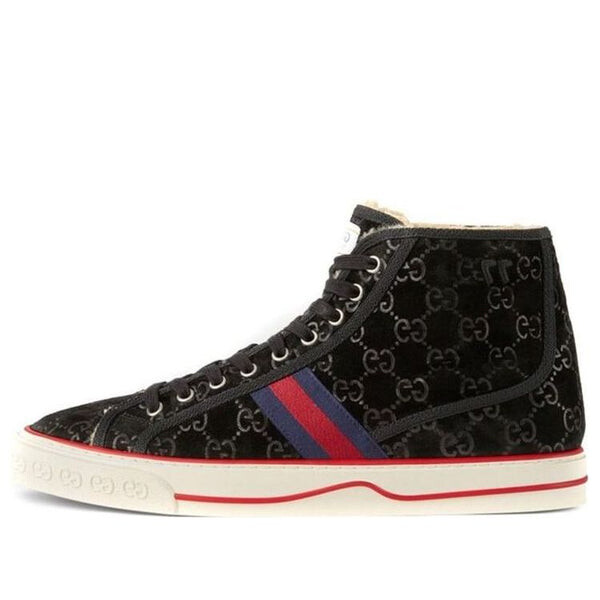 Кроссовки tennis 1977 'black suede' Gucci, черный