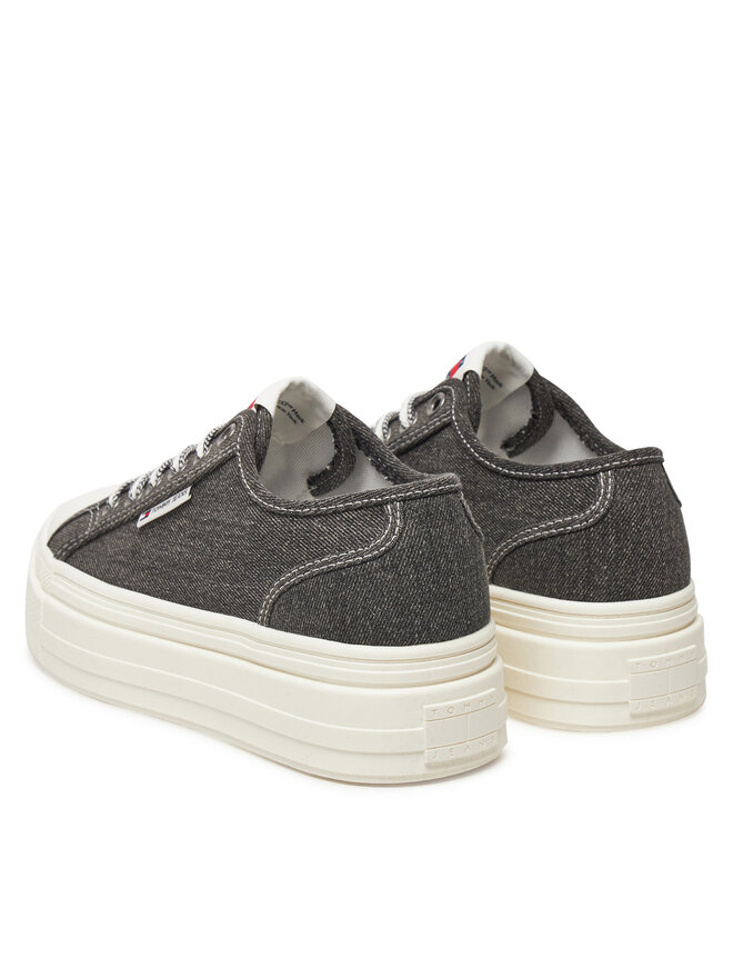 Кроссовки Tjw Foxing Flatform Lc EN0EN02736 Tommy Jeans, черный — фото 3