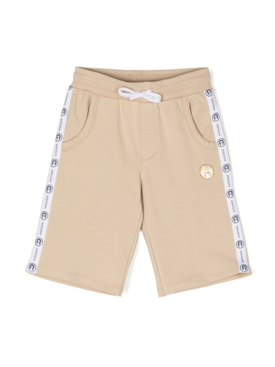 

Спортивные шорты с логотипом Aigner Kids, бежевый