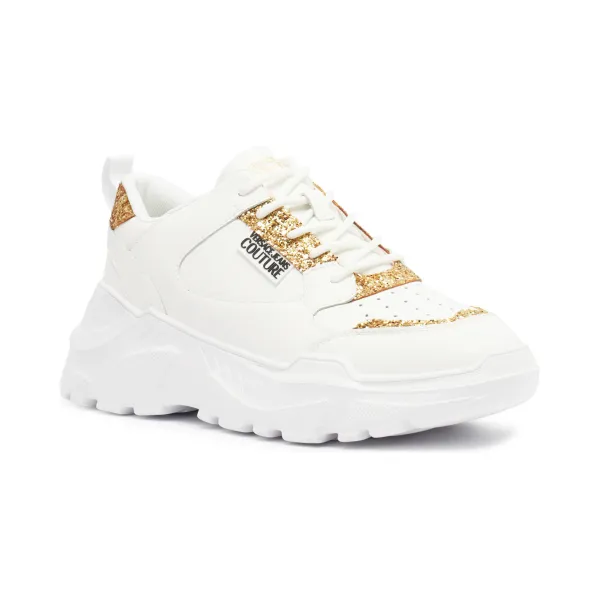 

Кожаные кроссовки Versace, белый