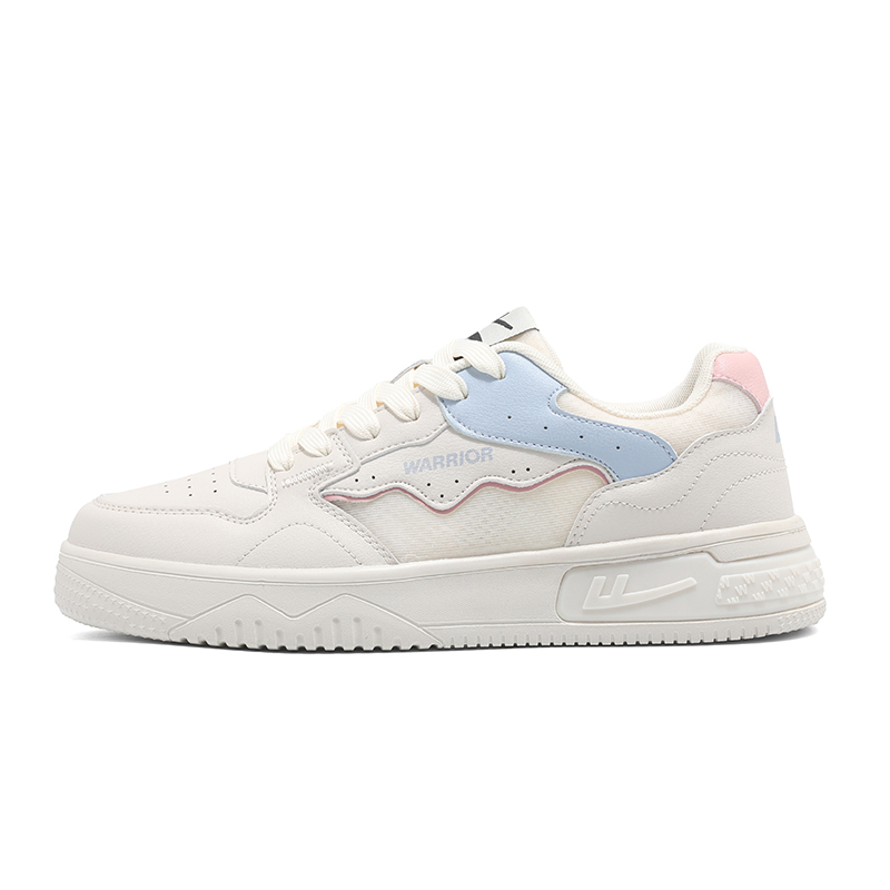 

Стиль офлайн-магазина Увеличивающие рост Легкие низкие минималистичные скейтборд кроссовки Men's WARRIOR, бежевый синий