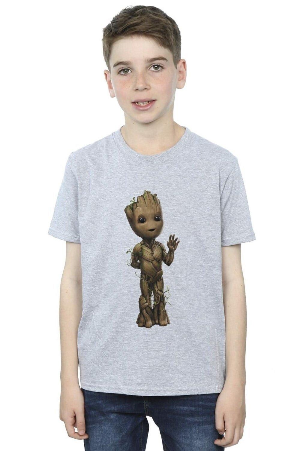 

Футболка I Am Groot Wave Pose Marvel, серый