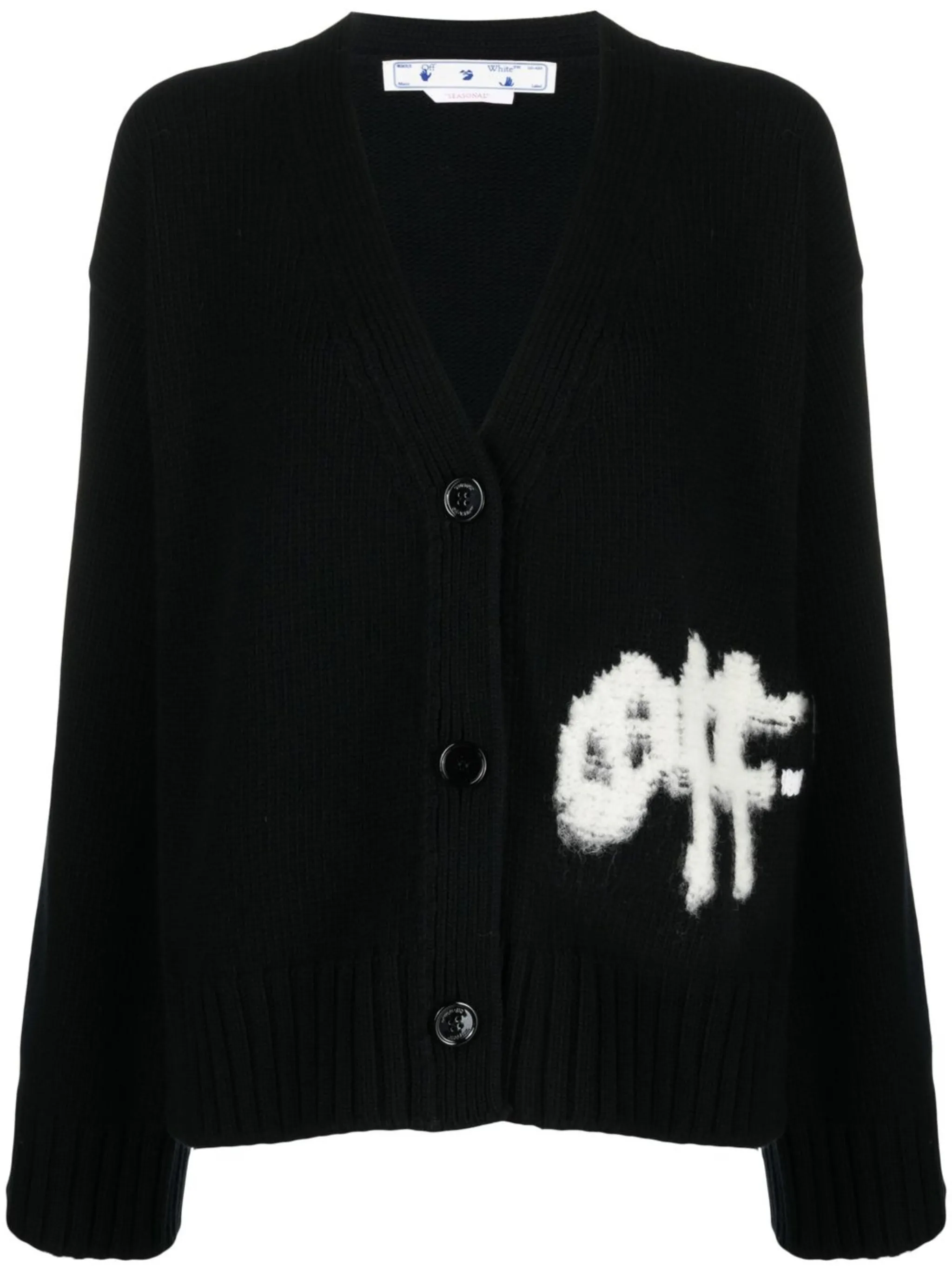 

Кардиган с логотипом Off-White, черный