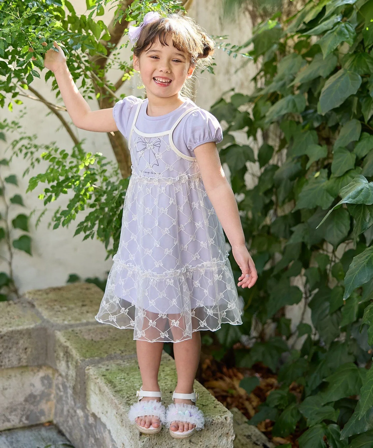 Платье-майка из тюля ANY KIDS, Sax Blue [073] — фото 4