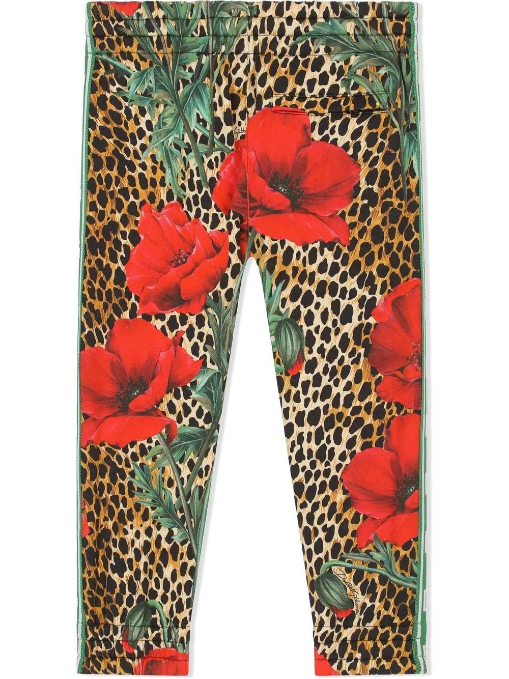Спортивные брюки Ocelot с логотипом Dolce & Gabbana Kids, коричневый — фото 2
