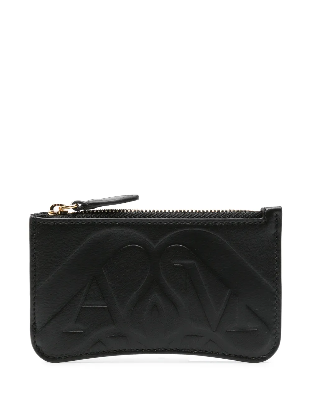 

Кошелек с тисненым логотипом Alexander McQueen, черный