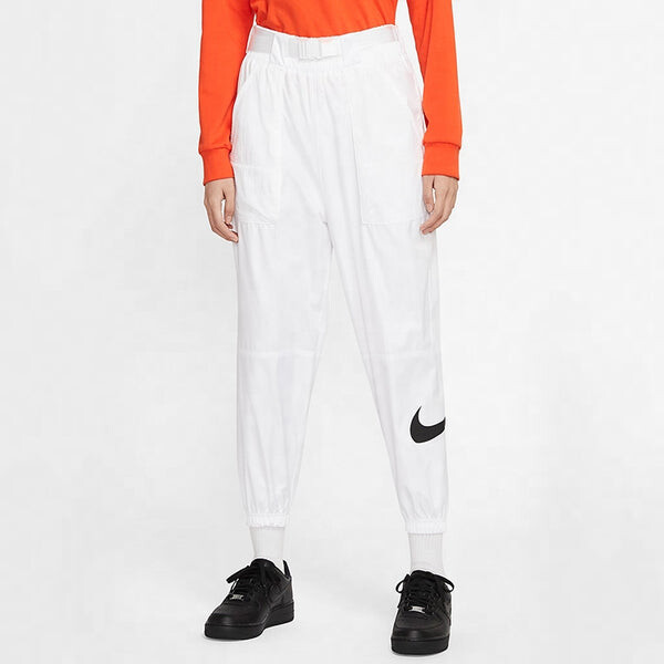 Брюки sportswear swoosh logo printing woven sports trousers white Nike, мультиколор — фото 3