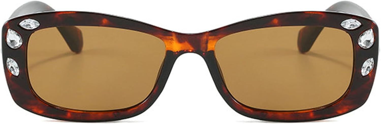 

Солнцезащитные очки Willochra прямоугольной формы со стразами для женщин, ретро-стиль, овальная оправа с кристаллами и бриллиантами, очки для костюмированных вечеринок 2024 года, C3