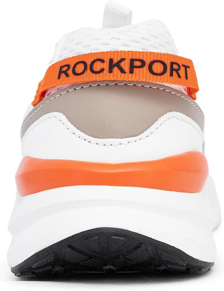 Кроссовки для мальчиков Rockport Kids - Прочные, дышащие с сетчатым верхом, с амортизирующей подошвой для комфорта - Спортивная обувь для ходьбы, бега и школы, на шнуровке/резинке (для детей старшего и младшего возраста), белый — фото 3
