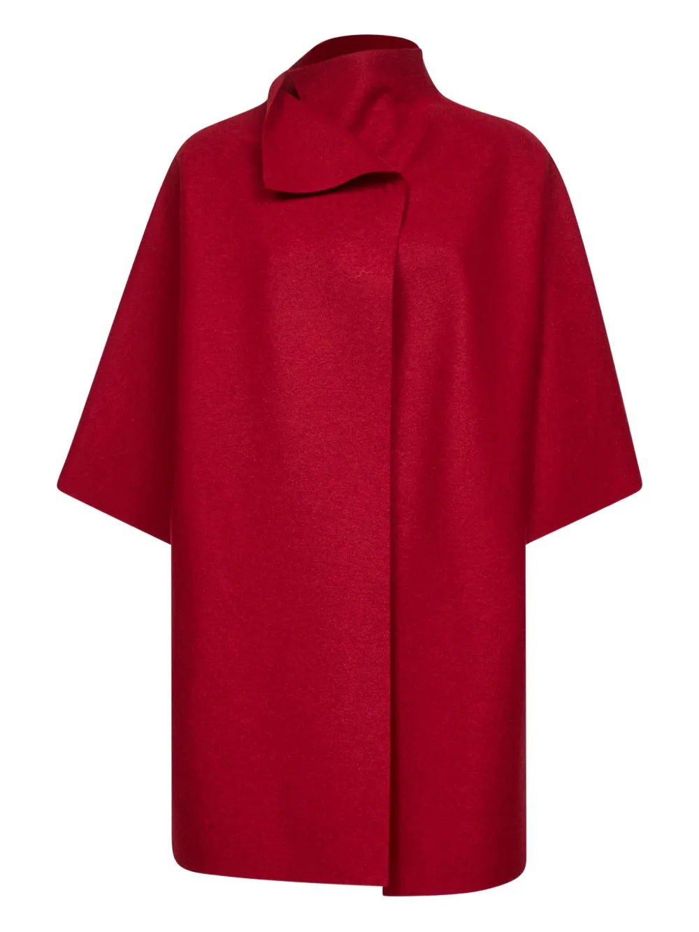 

Пальто-накидка с отложным воротником Harris Wharf London, красный