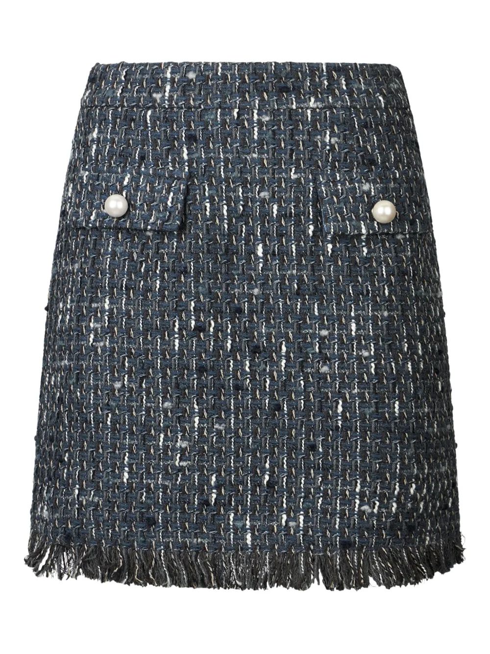 

Юбка мини из ткани букле Liu Jo, синий