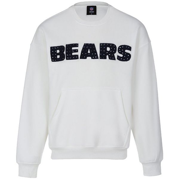 

Женская белая толстовка Chicago Bears с шитьем и стразами Cuce