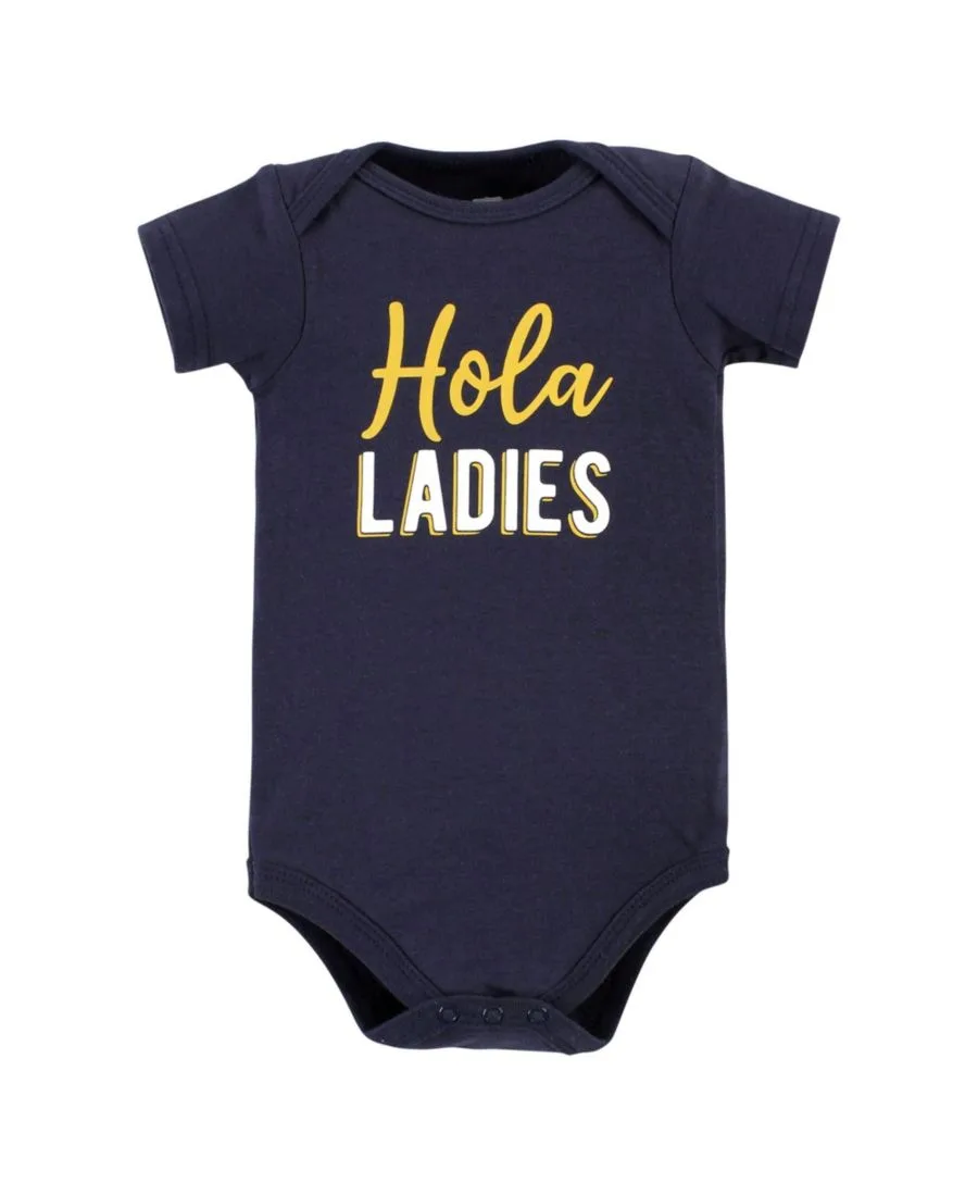 Хлопковый боди, брюки и обувь, комплект из 3 предметов, Tree Rex Hudson Baby, Hola Ladies Short Sleeve — фото 3