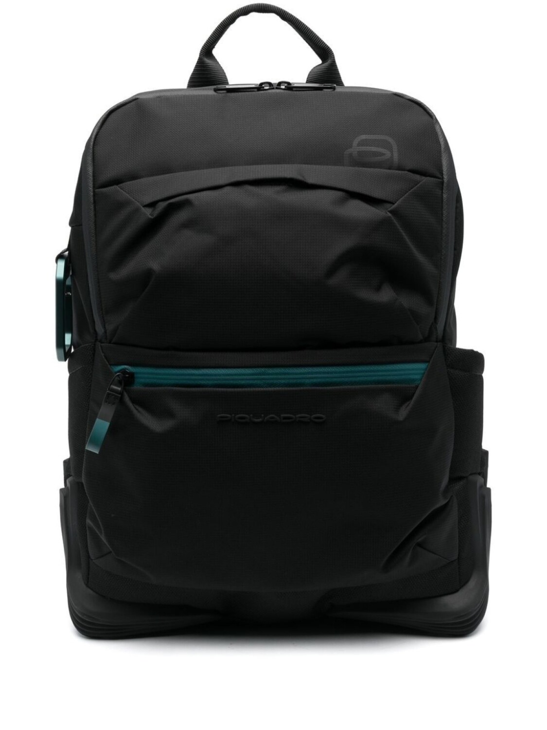 

PIQUADRO рюкзак с тисненым логотипом, черный
