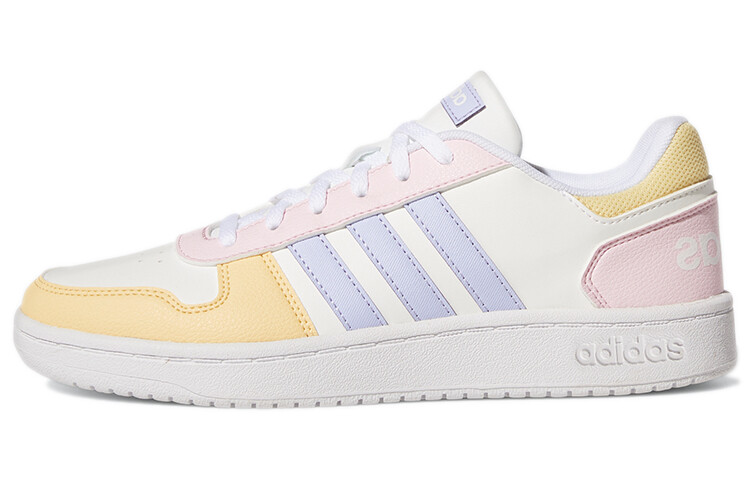 

Кроссовки Adidas Neo Hoops 2.0 Vintage Basketball Female, белый/светло-желтый