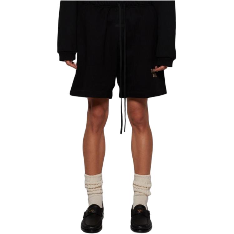 Спортивные шорты Fear of God Essentials Fleece Soccer Short 'Black', черный — фото 3