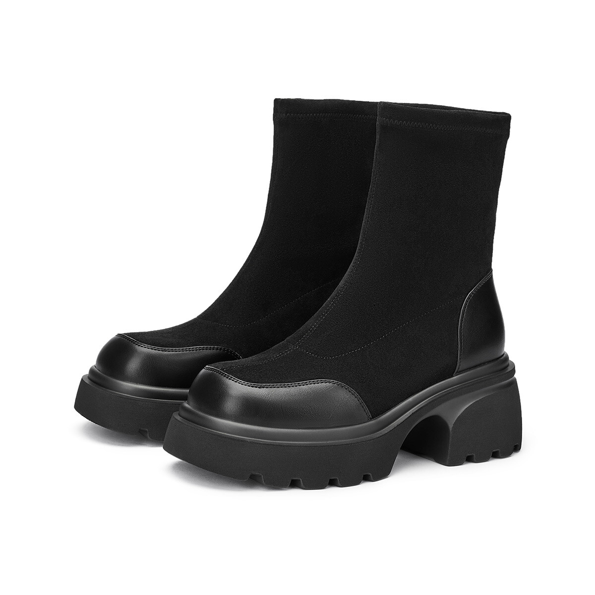 Ботильоны женские Gemeiq, цвет Black Fleece-Lined