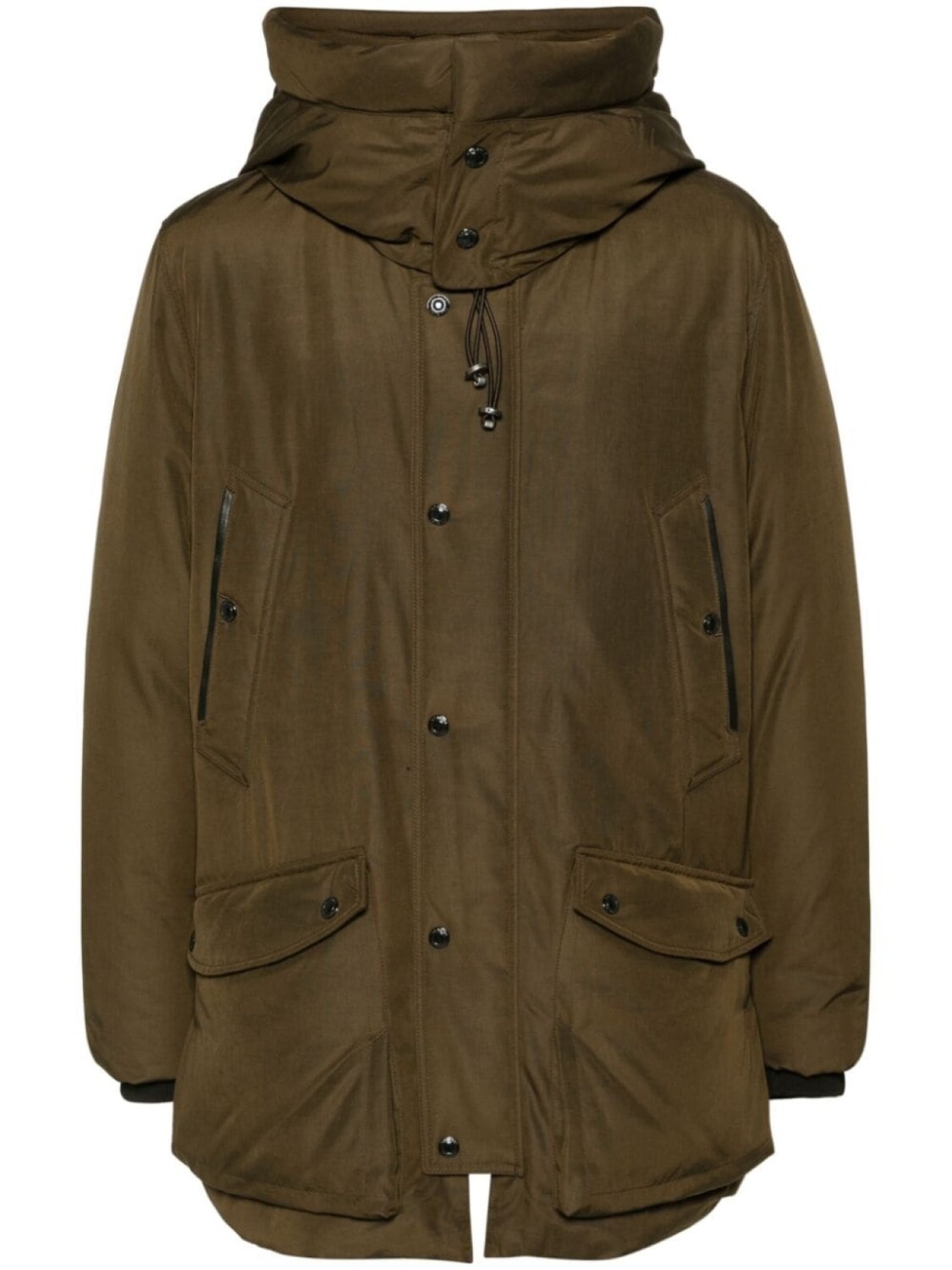 

TOM FORD куртка-пуховик с капюшоном, зеленый