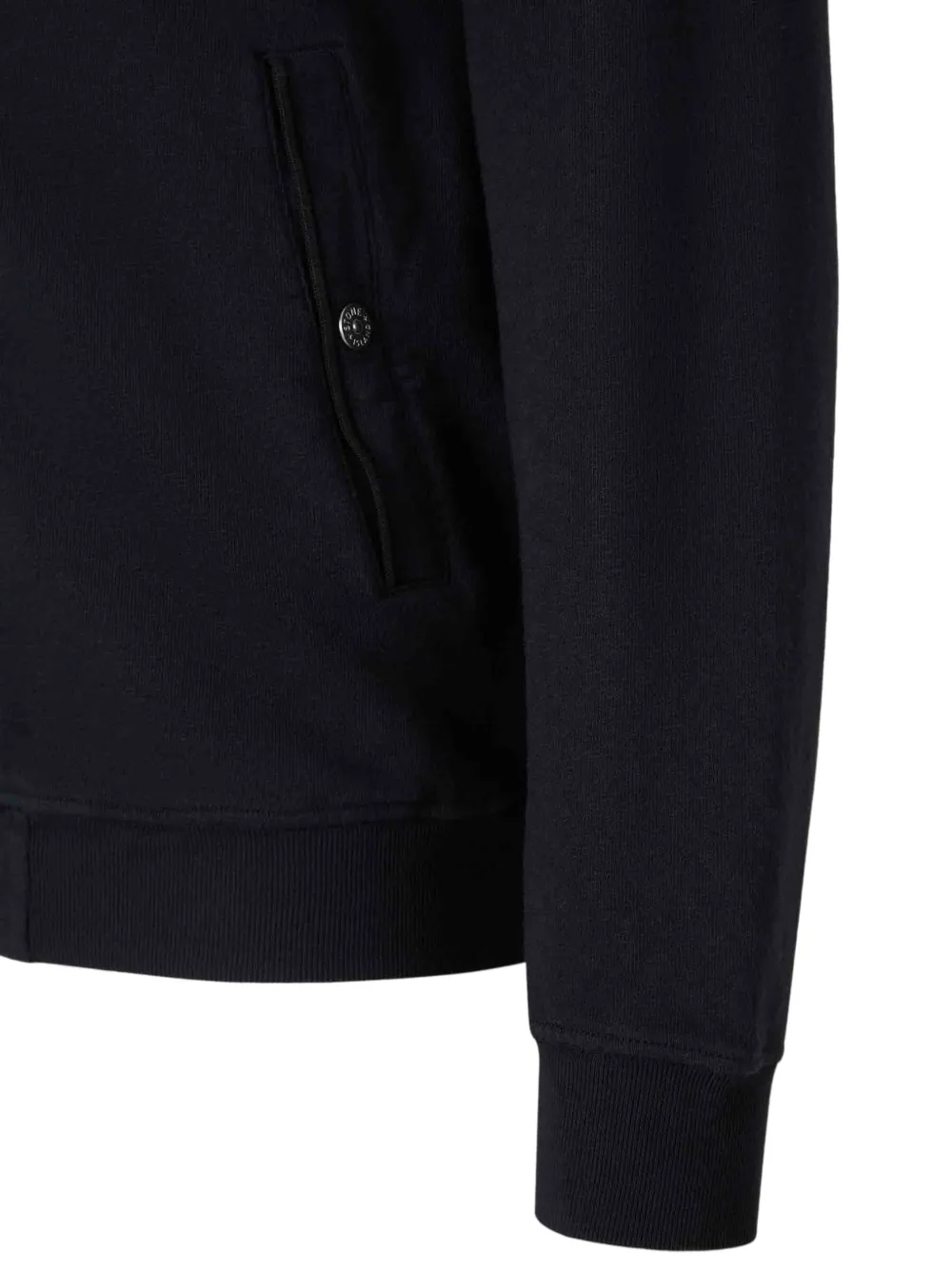 Свитер с нашивками на молнии Stone Island, синий — фото 4