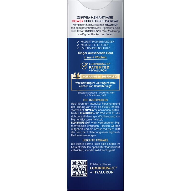 Увлажняющий крем Anti-Age Power 2в1 SPF 30 NIVEA, 50 ml — фото 2