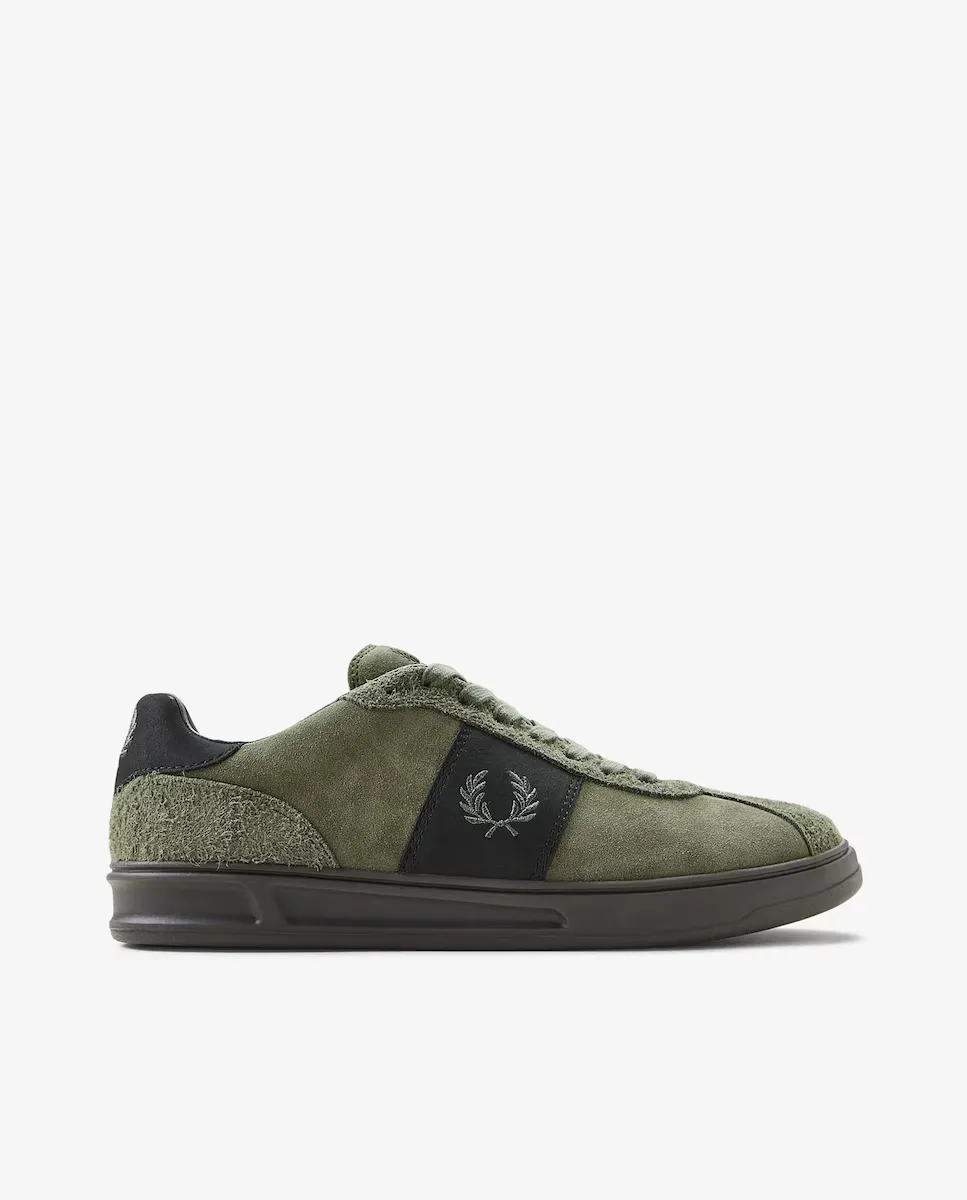 

Гладкие мужские кожаные кроссовки на шнурках Fred Perry, зеленый