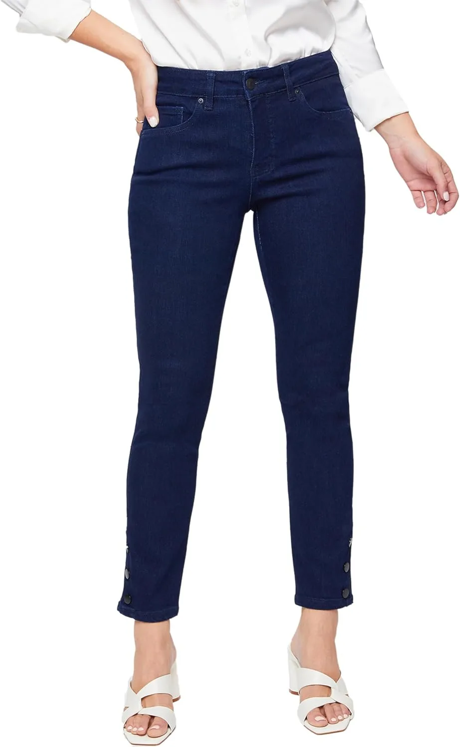 

Royalty for Me женские джинсы Mid Rise Ankle с боковыми застежками