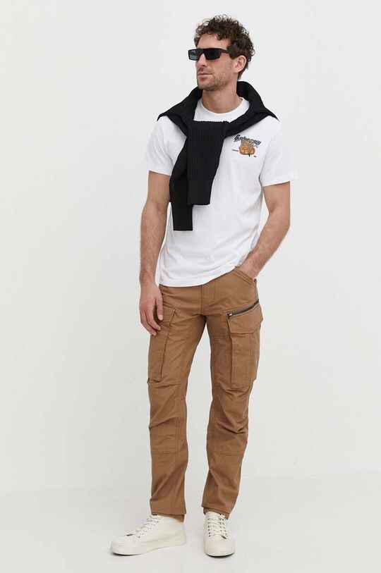 

Хлопковая футболка G-Star Raw, белый