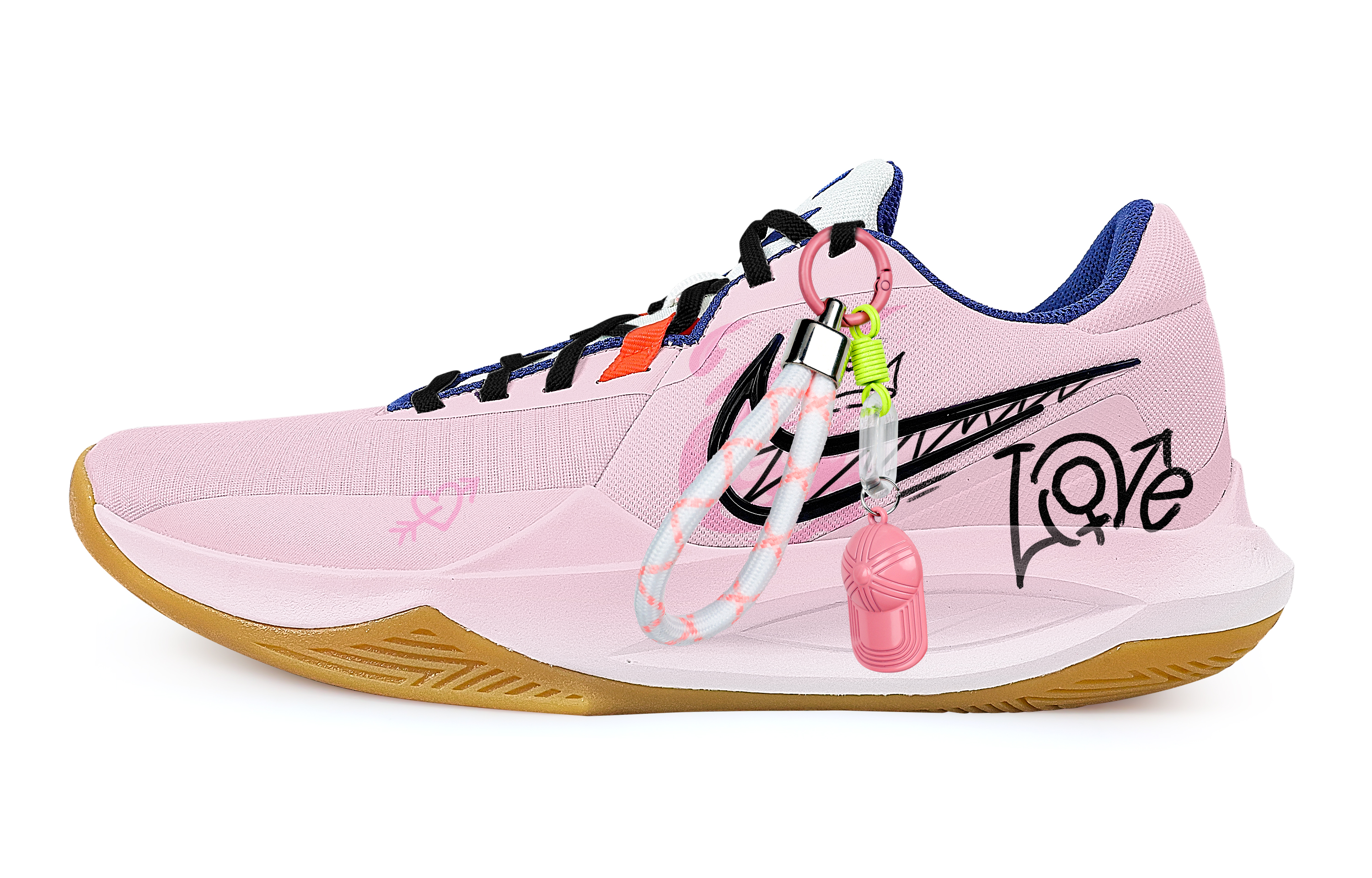 

Nike Баскетбольные кроссовки Precision 6 Heartbeat с антискользящим покрытием, износостойкие, низкие, мужские, розовые
