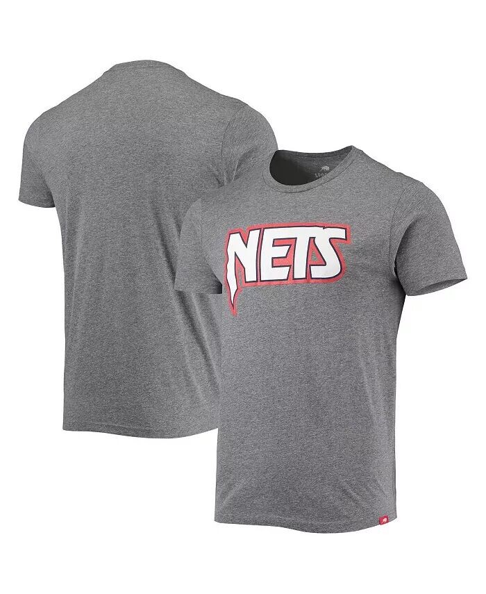 

Мужская футболка серого цвета Хизер Brooklyn Nets Moments Mixtape Comfy Tri-Blend Sportiqe