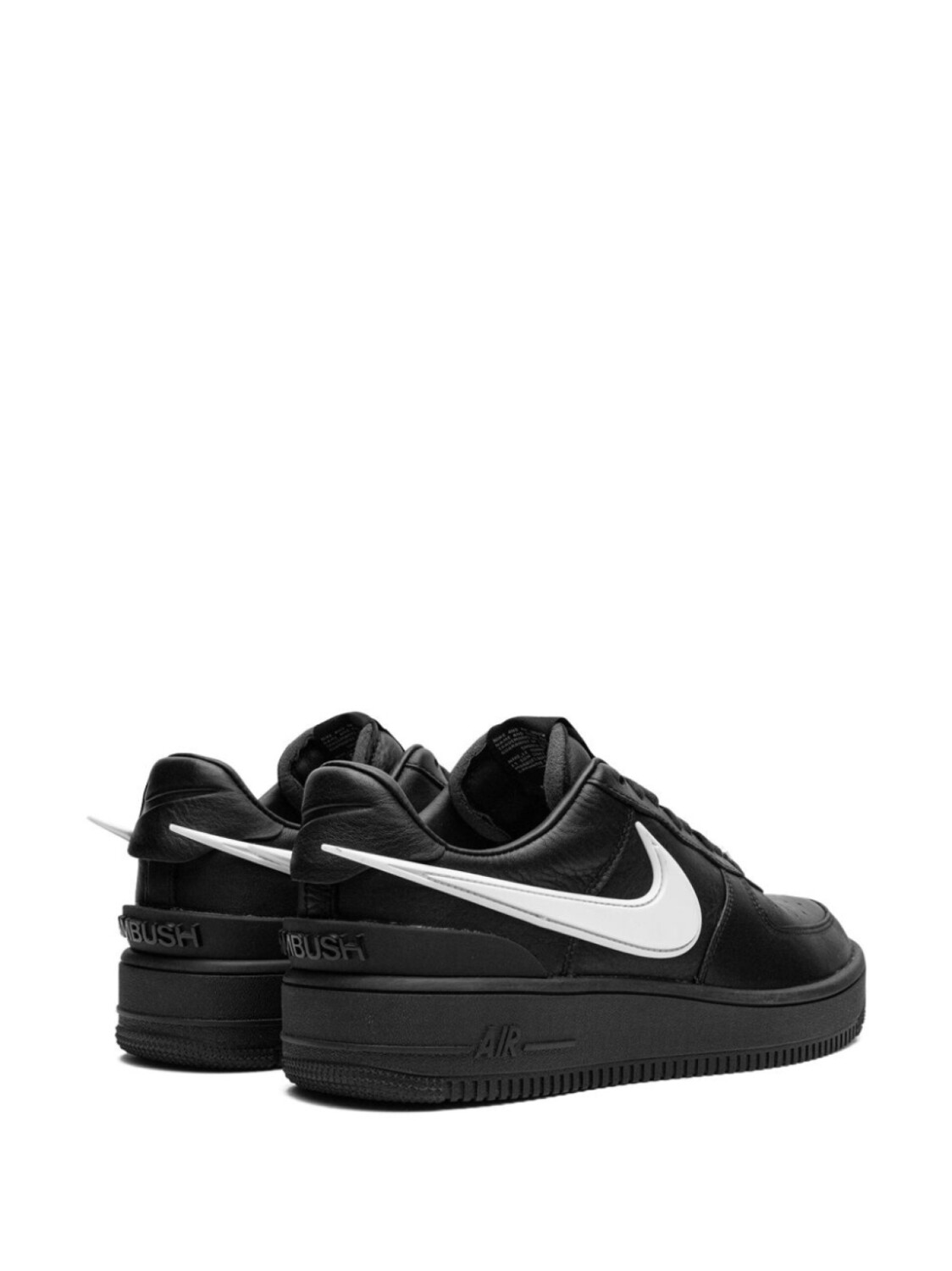 Nike кроссовки Air Force 1 Low Black из коллаборации с Ambush, черный — фото 3
