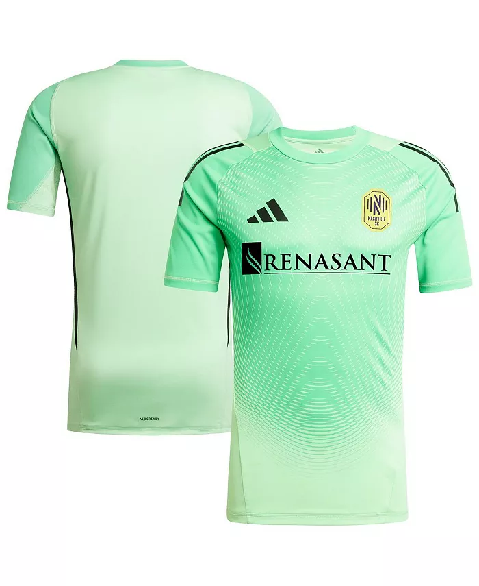 

Мужская вратарская футболка Nashville SC 2025 зеленого цвета adidas
