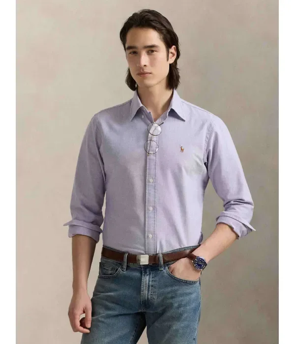 Рубашка custom fit Polo Ralph Lauren, лавандовый