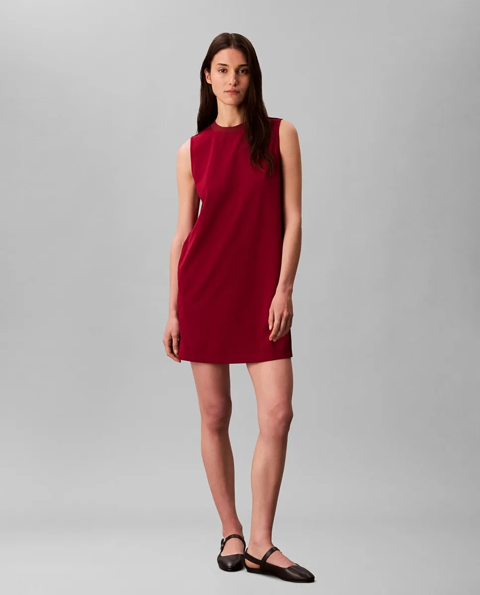 

Женское короткое платье Calvin Klein, бордовый