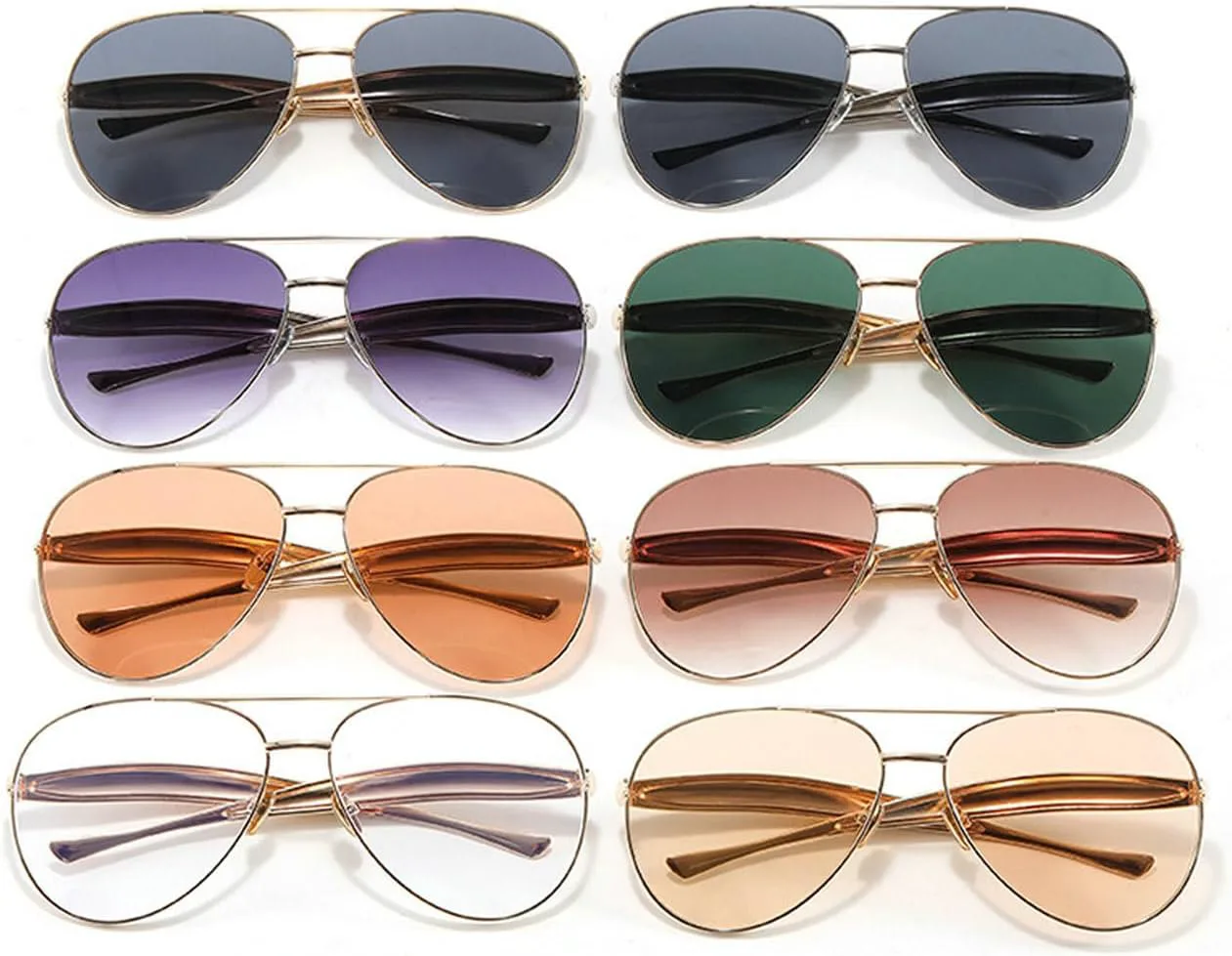 

Laureles Модные солнцезащитные очки-пилот большого размера для женщин, золотистые линзы цвета шампанского, металлическая оправа, женские солнцезащитные очки, C7