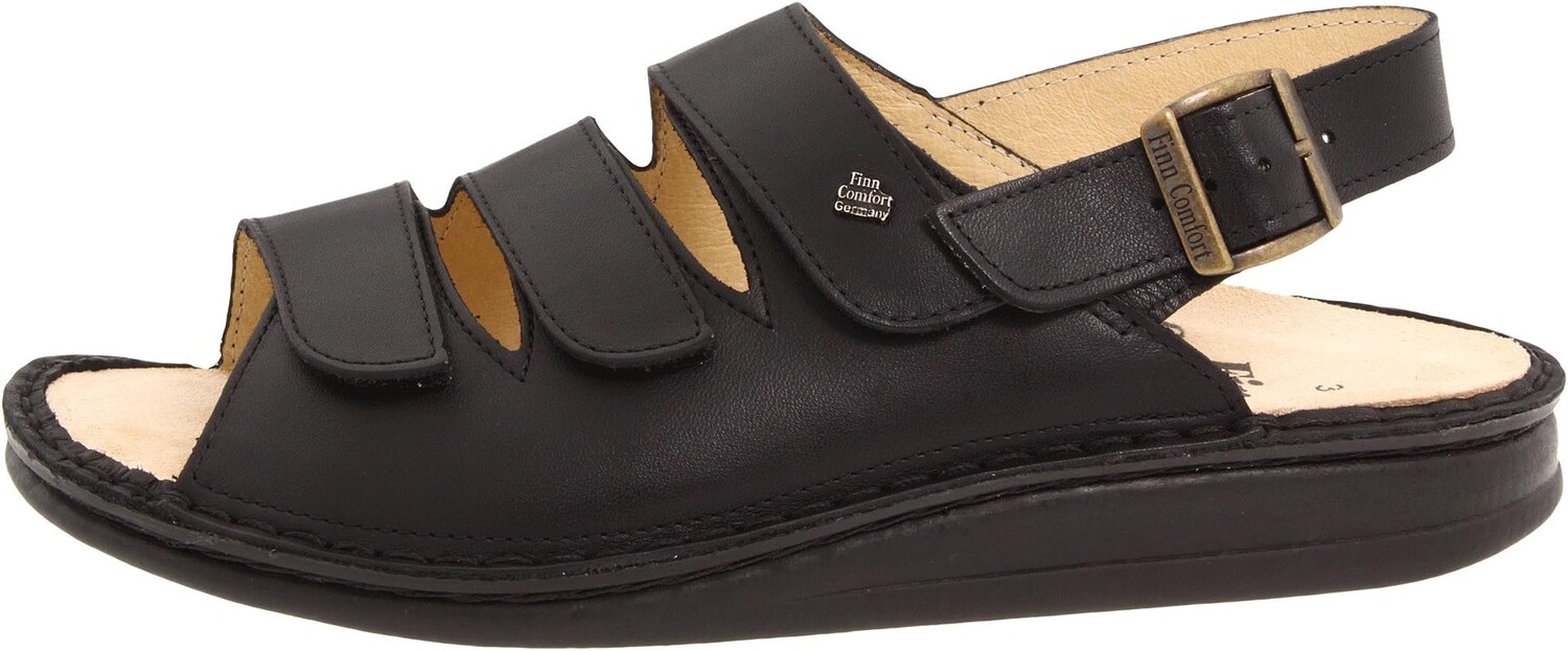 Сандалии на плоской подошве Sylt - 82509 Finn Comfort, цвет Black Nappa Soft Footbed — фото 4