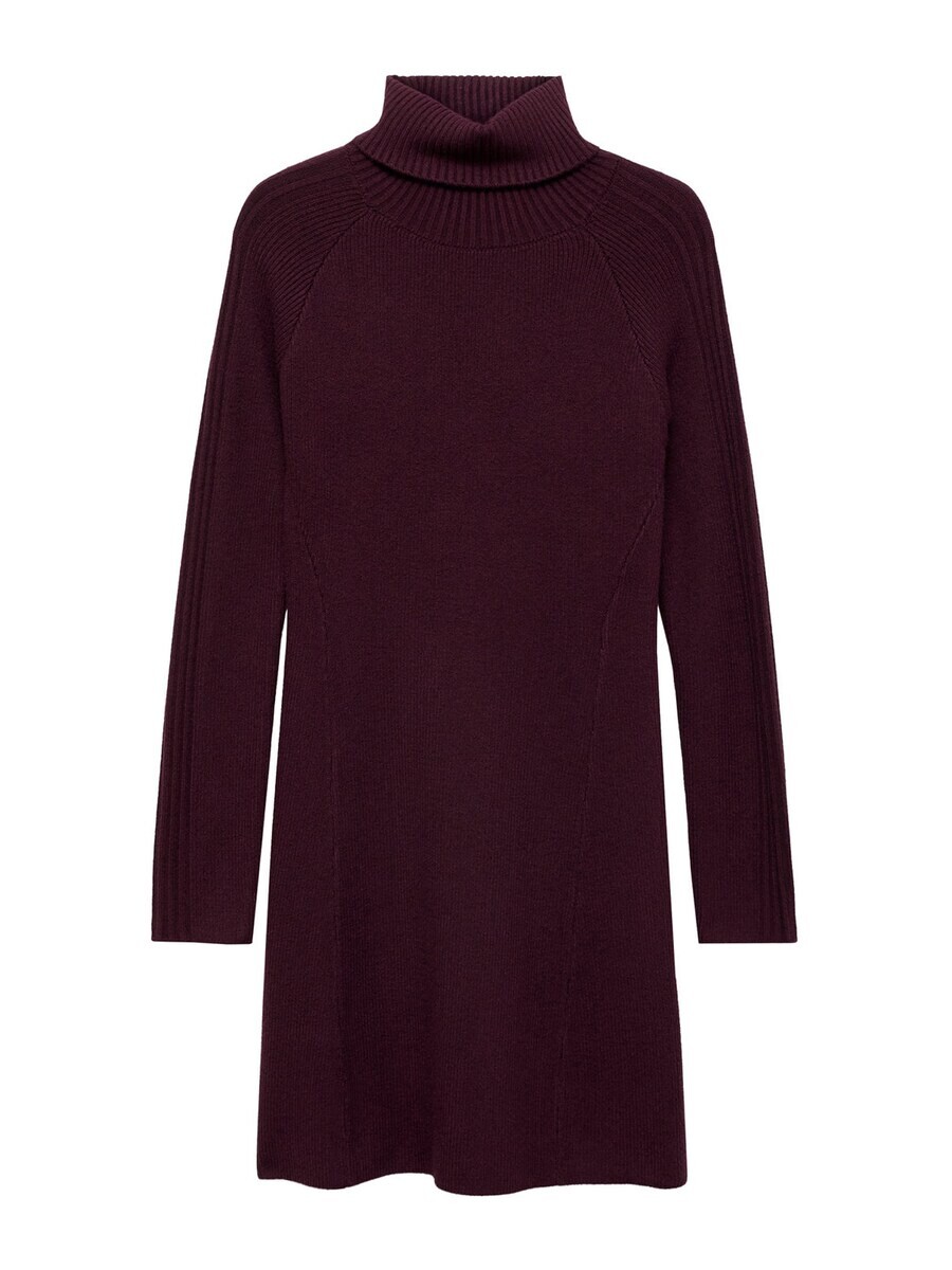 

Вязаное платье MANGO Knitted dress ZAMBU, темно-красный