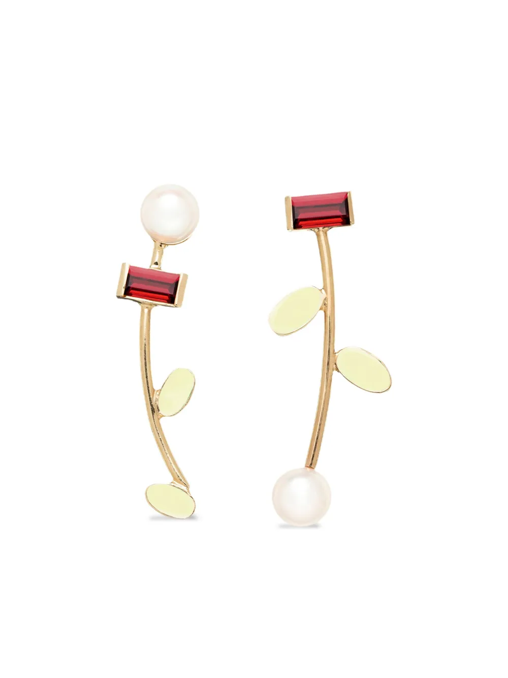 

Серьги Petalos Flor из желтого золота Aliita, золотой