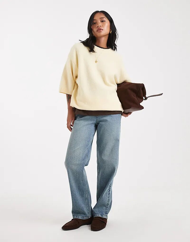 

Джинсы Miss Selfridge Petite прямого кроя из грязной ткани