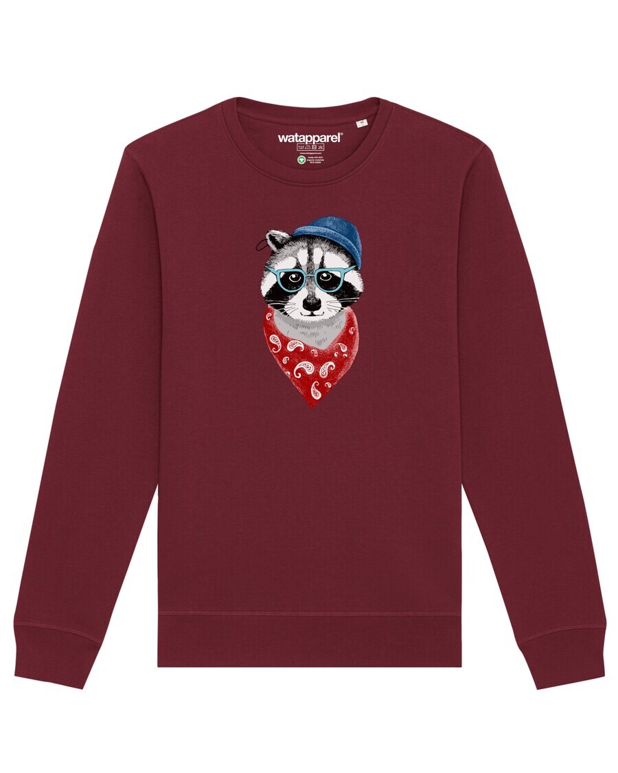 

Свитер Watapparel Sweatshirt Waschbär, бордовый