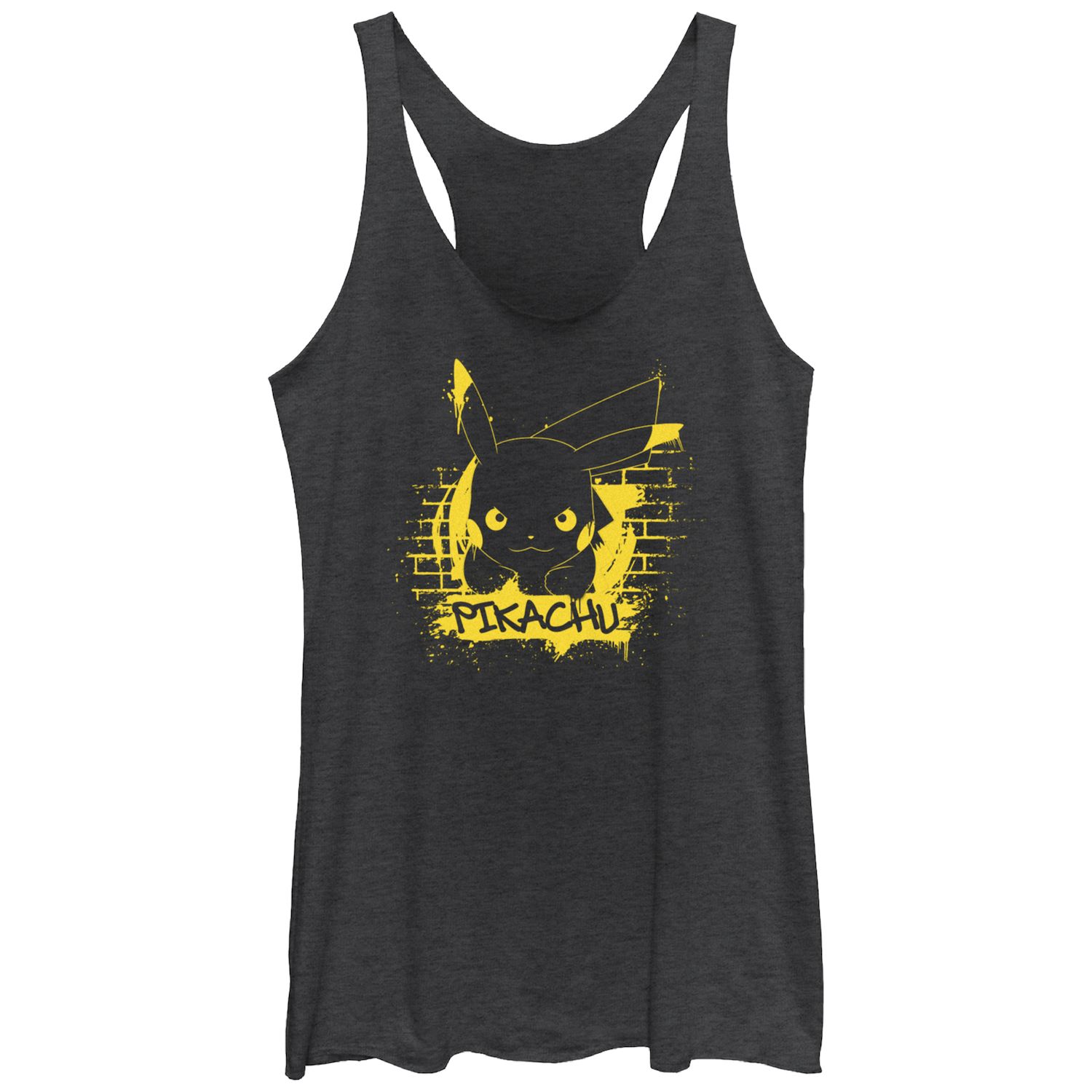 

Майка для юниоров Pokemon Pikachu Graffiti Running Tri-Blend Racerback Tank Licensed Character