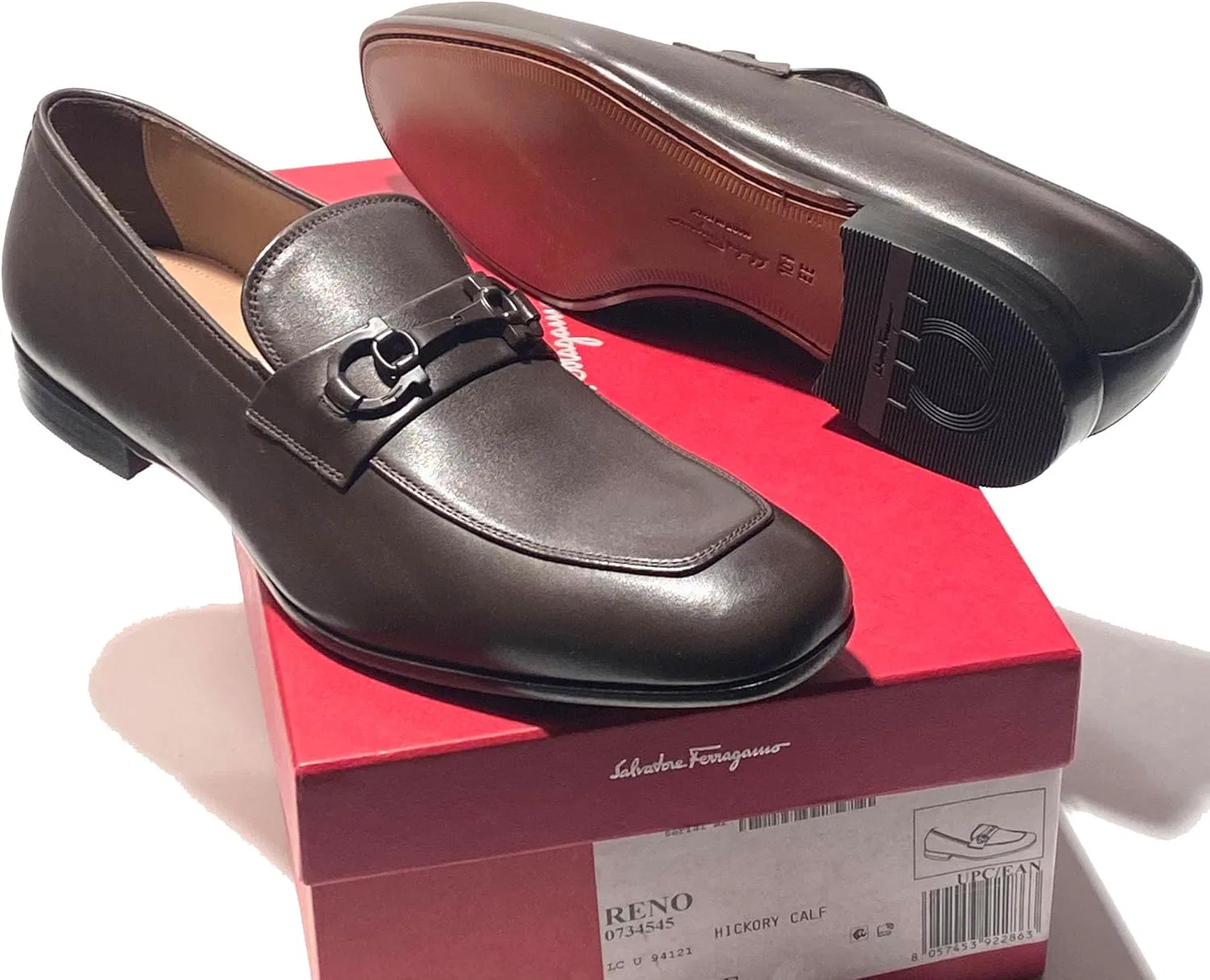 Оксфорды из матовой кожи, Salvatore Ferragamo, коричневый — фото 4