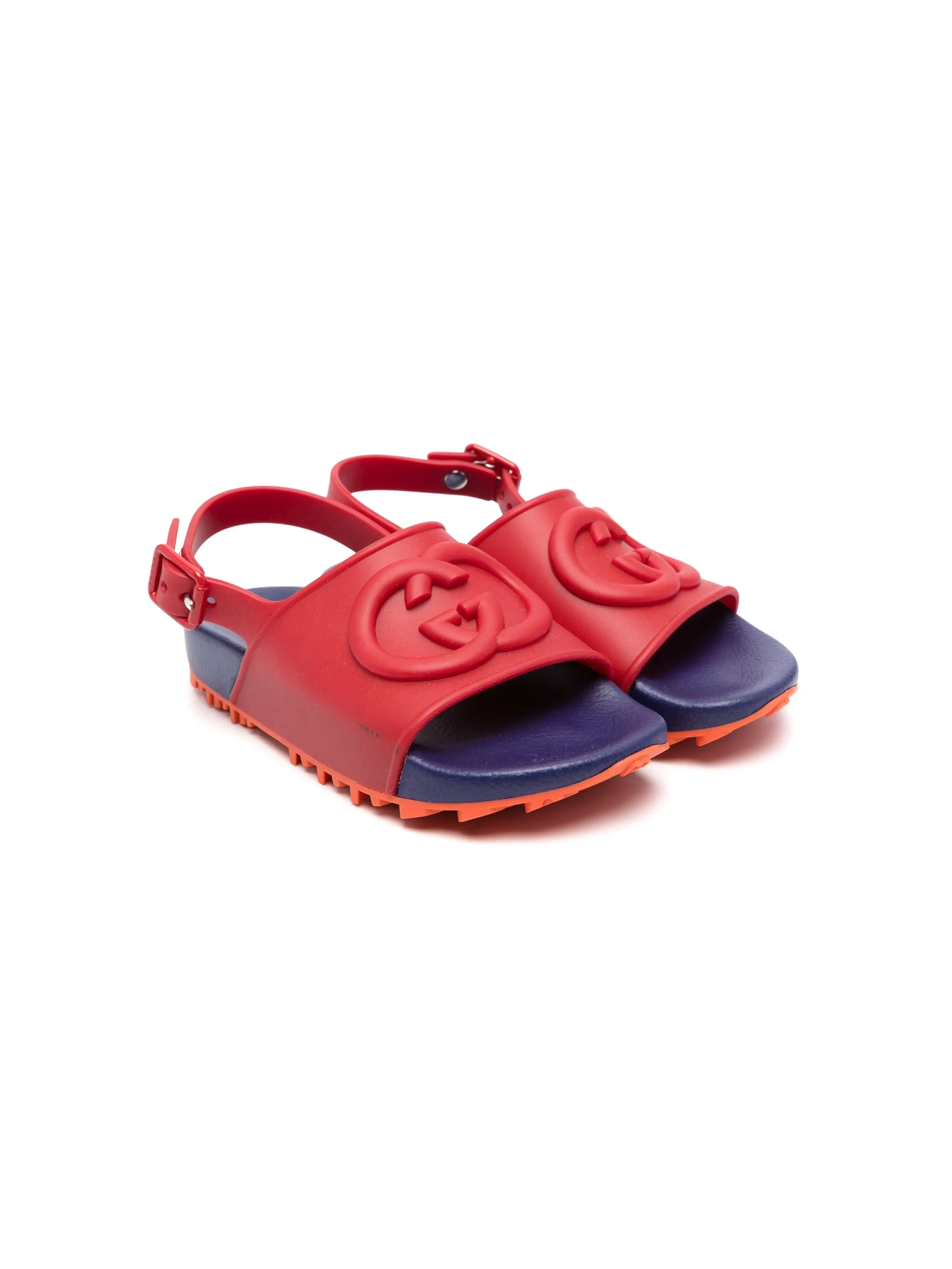 

Сандалии с логотипом Interlocking G Gucci Kids, красный