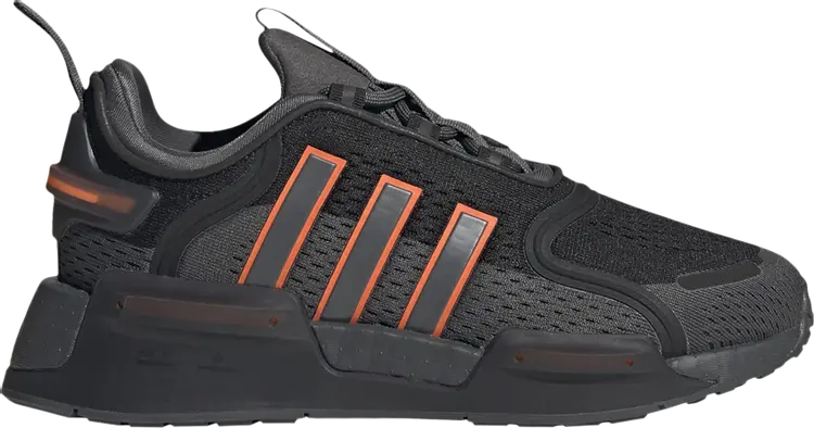 

Кроссовки NMD_V3 J 'Black Solar Orange', серый