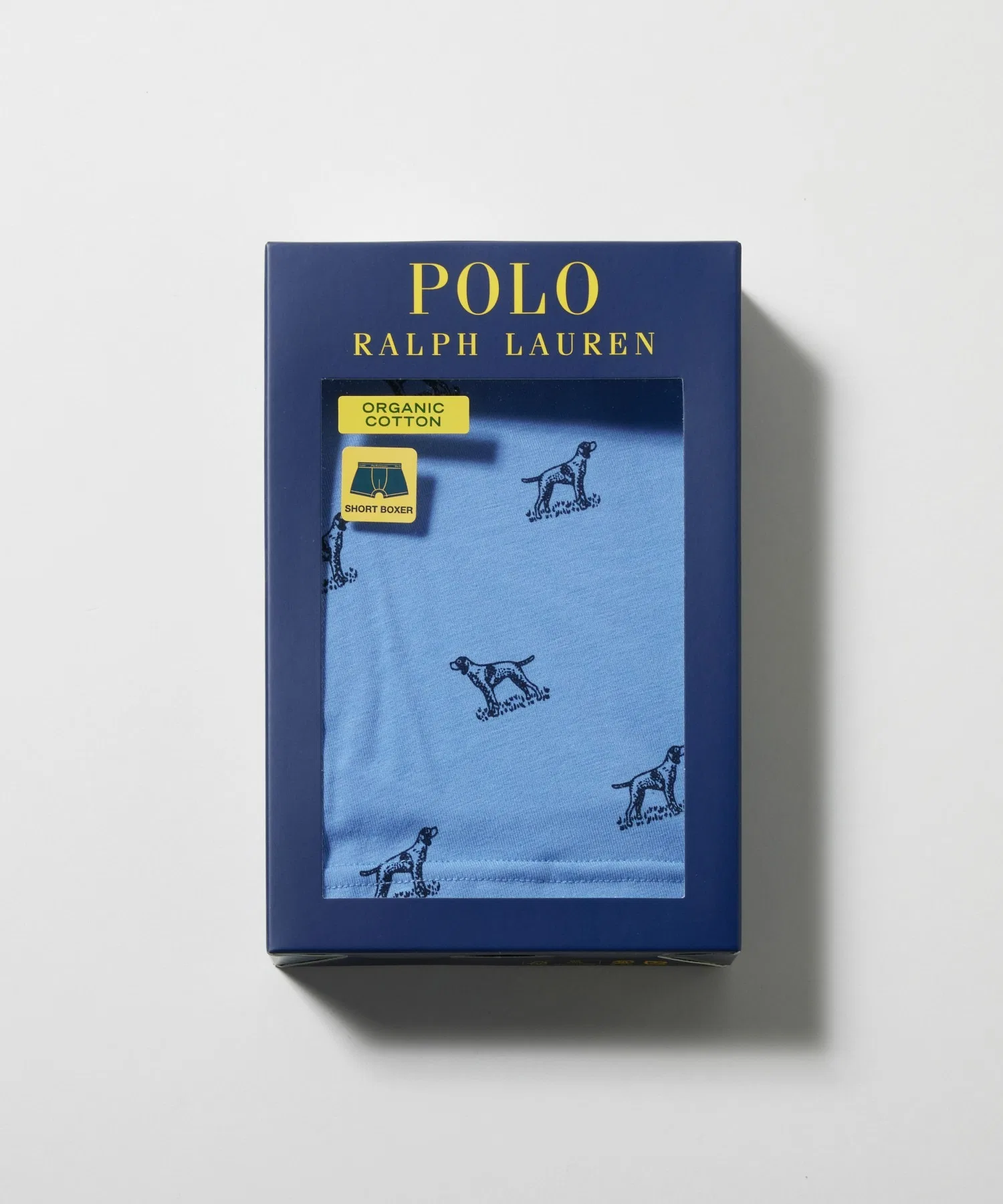【POLO RALPH LAUREN】Короткие боксерские трусы с собачьим принтом — фото 4