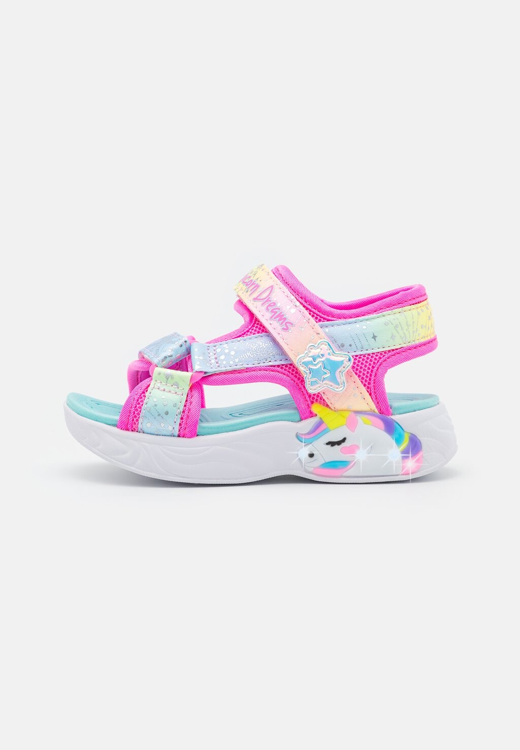 

Сандалии с ремешком UNICORN DREAMS Skechers, цвет pink/multi-coloured