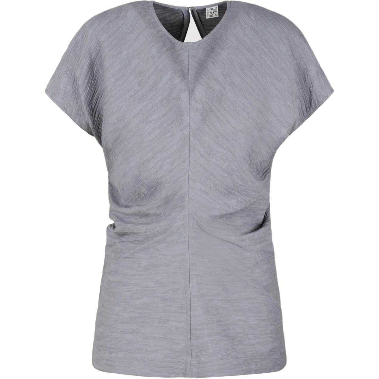 

Топ с заниженной талией и круглым вырезом TOTEME, серый