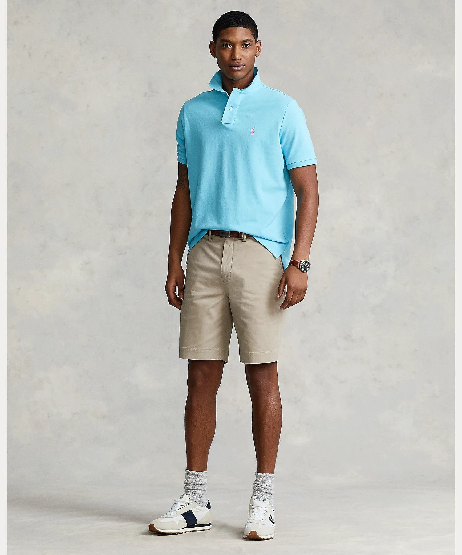 Эластичные шорты классического кроя Polo Ralph Lauren, 270 Brown