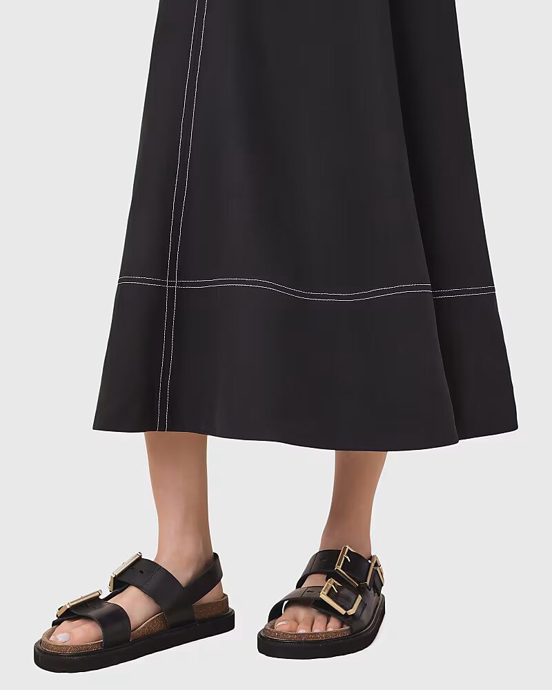 Черные кожаные сандалии AllSaints Isla