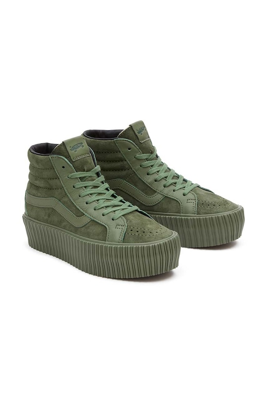 Кроссовки Premium Standards Sk8-Hi Reissue 38 Platform Vans, зеленый — фото 2